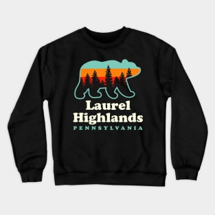 Laurel Highlands Hiking Trail Pennsylvania Bear Crewneck Sweatshirt